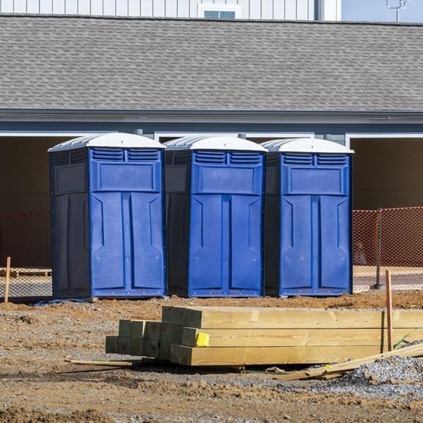 Heavy-duty construction site porta potty in Augusta, Georgia