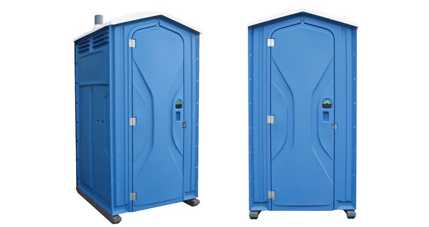 Long-term porta potty units on site in Augusta, Georgia